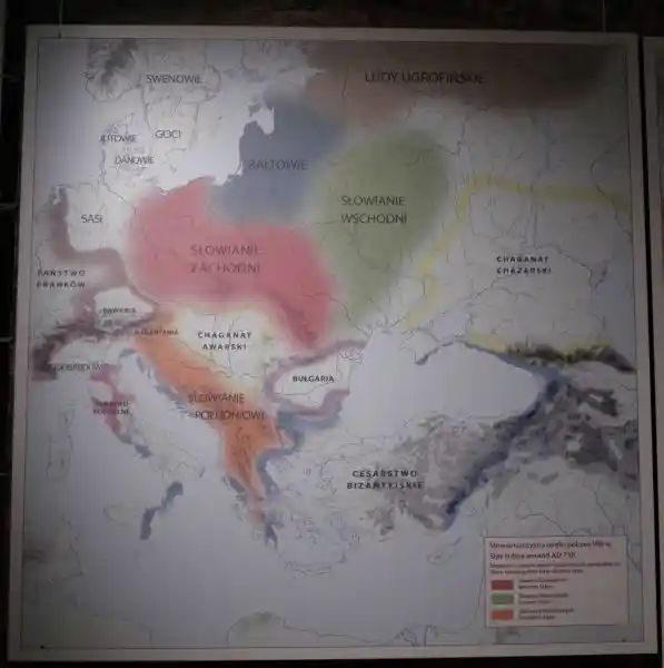 Map of Slav tribes around A.D. 750